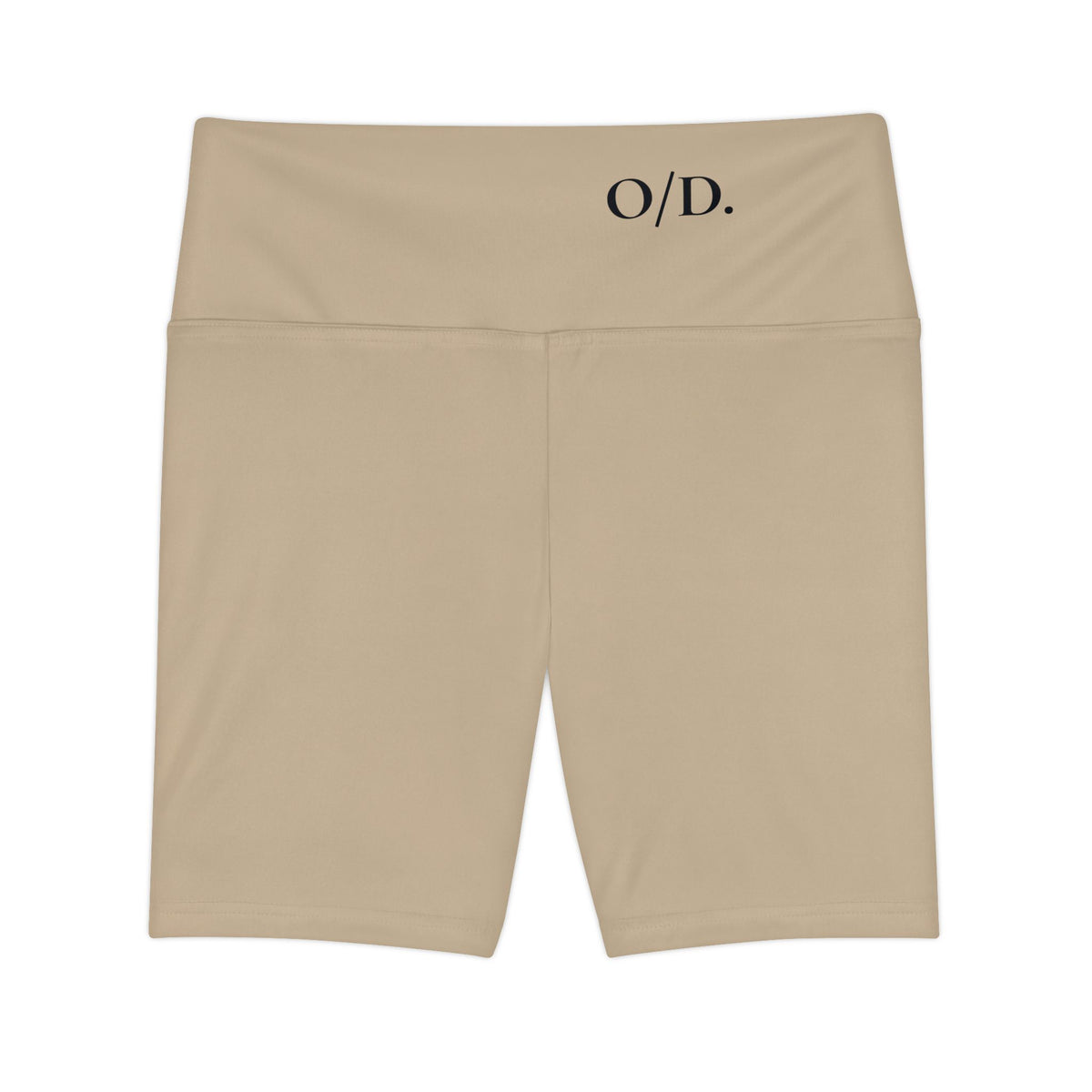 O/D. High-Waist Women's Workout Shorts — Neutral Seamless Bike Shorts for Yoga & Gym