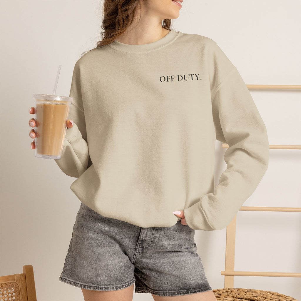 Sweat-shirt à col rond pour femme « Indisponible. Hors de portée. »