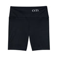 O/D. Short de sport taille haute pour femme, short cycliste de performance noir