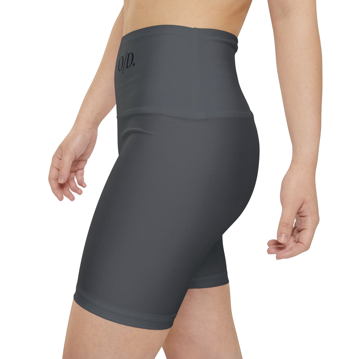 Women's Performance Workout Shorts — O/D. Logo Athletic Biker Shorts