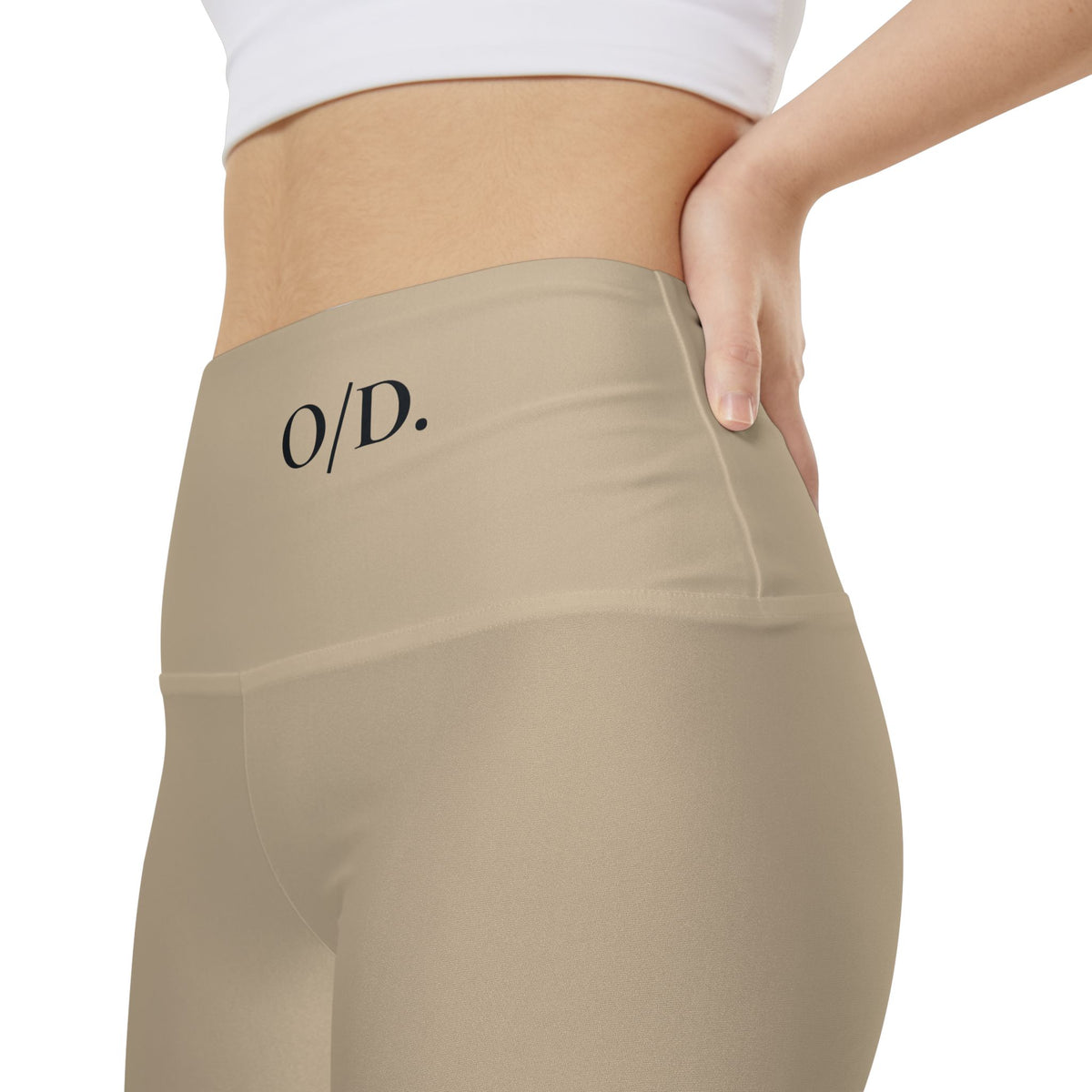 O/D. High-Waist Damen-Workout-Shorts – Neutrale, nahtlose Radlerhosen für Yoga & Fitness