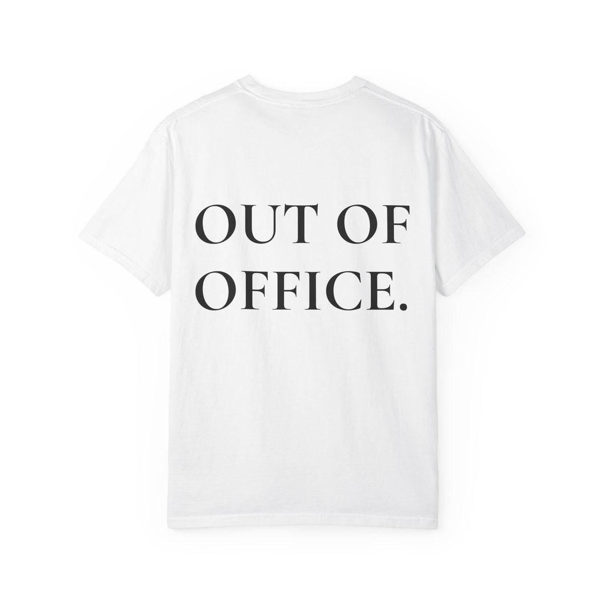 Women's Out of Office T-Shirt "OFF DUTY" Minimal Desk Escape Tee