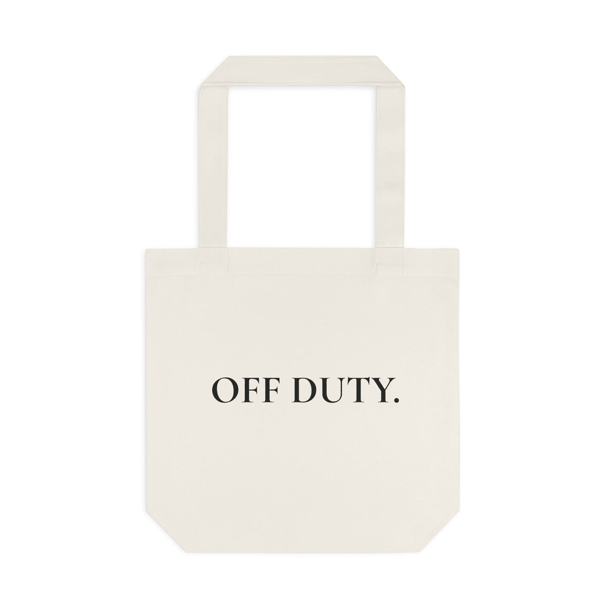 Off Duty Cotton Tote Bag