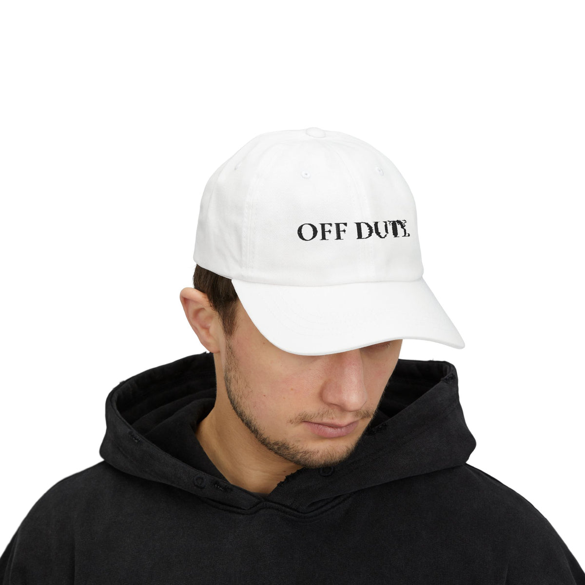 Dad Cap "OFF DUTY." Embroidered Relaxed Baseball Hat