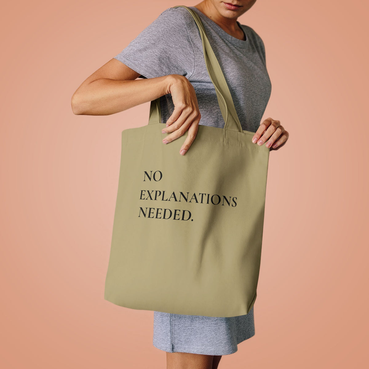 Baumwolltasche „No Explanations Needed“