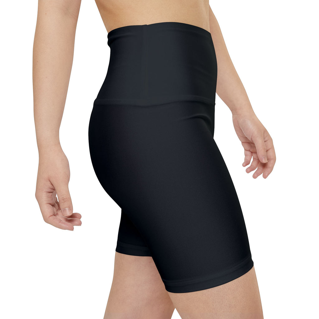 O/D. Short de sport taille haute pour femme, short cycliste de performance noir