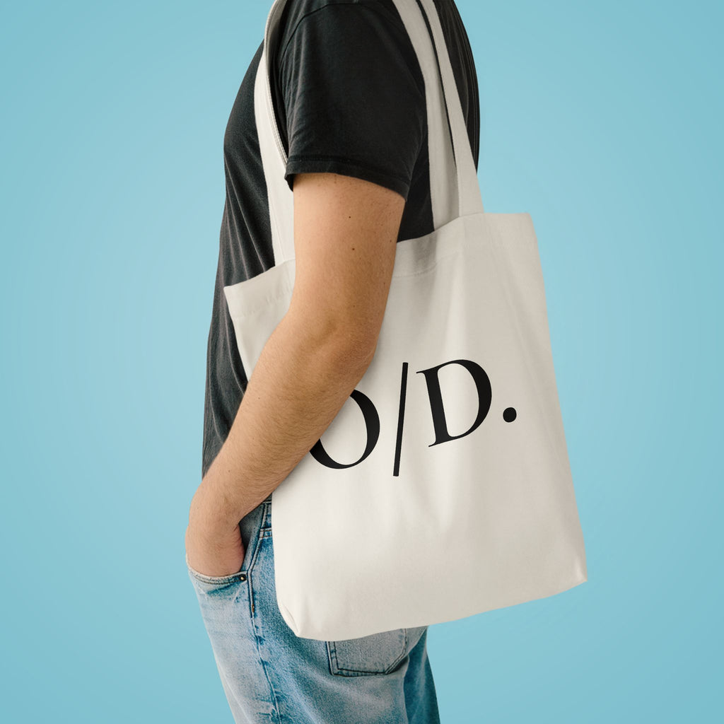 Bolsa de algodón negra "O/D."