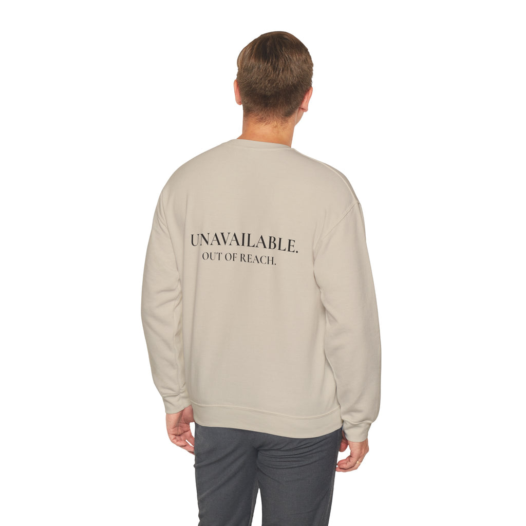 Sweat-shirt col rond pour homme « Indisponible. Hors de portée. »