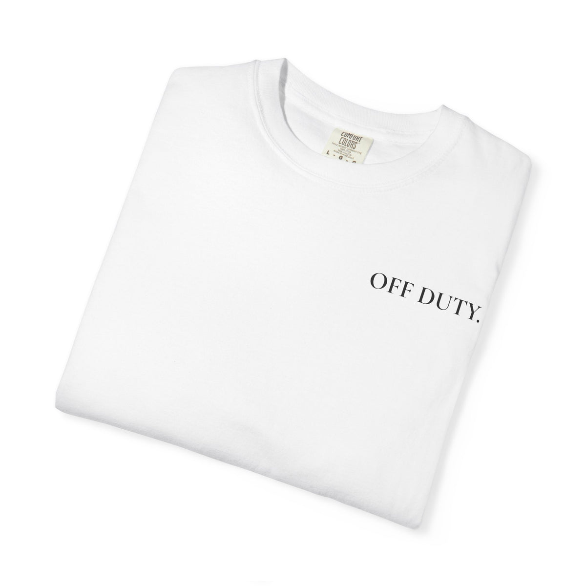 Women's Out of Office T-Shirt "OFF DUTY" Minimal Desk Escape Tee
