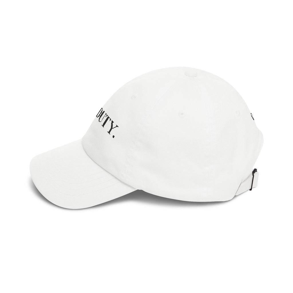 Dad Cap "OFF DUTY." Bestickte, lässige Baseballkappe