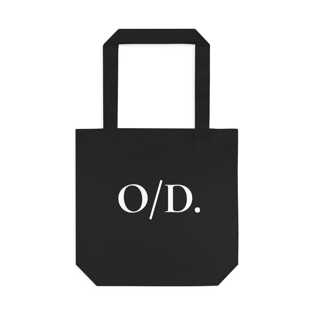 Bolsa de algodón negra "O/D."