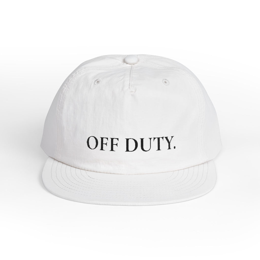 Off Duty Surf Cap im Relaxed-Stil, weiß, bestickte Dad-Hat für Strand & Urlaub