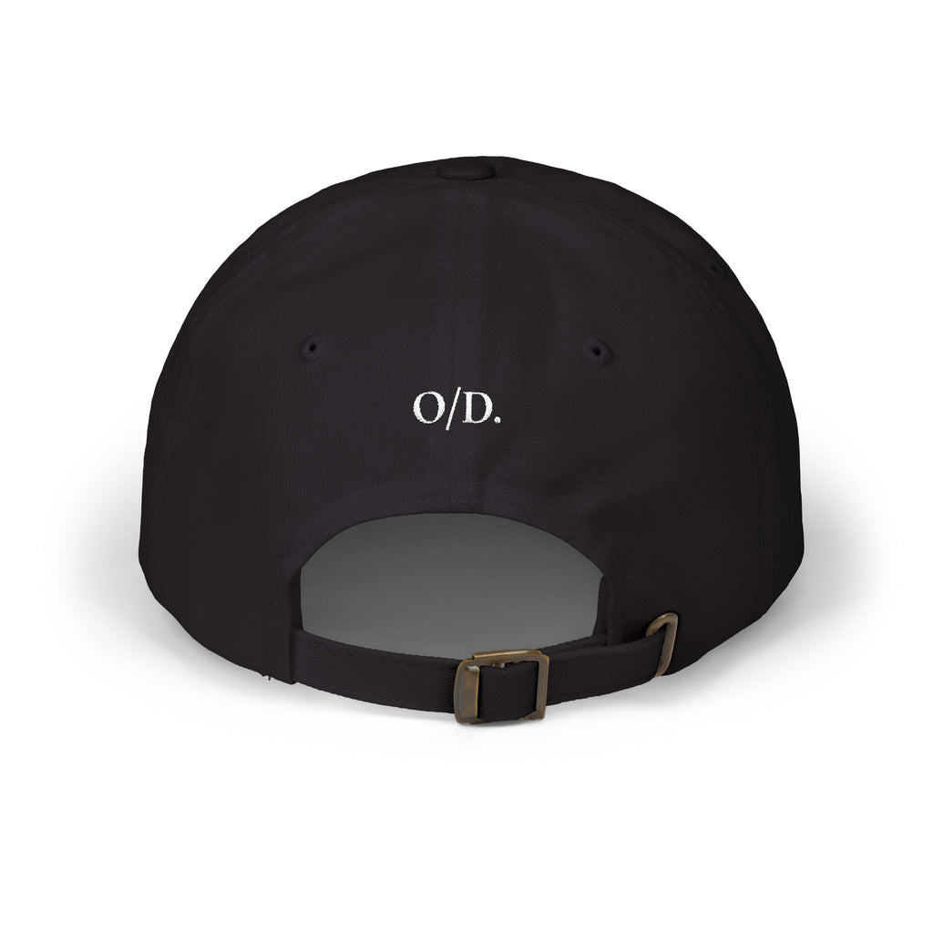 Gorra tipo "Dad Cap" negra "OFF DUTY". Bordada