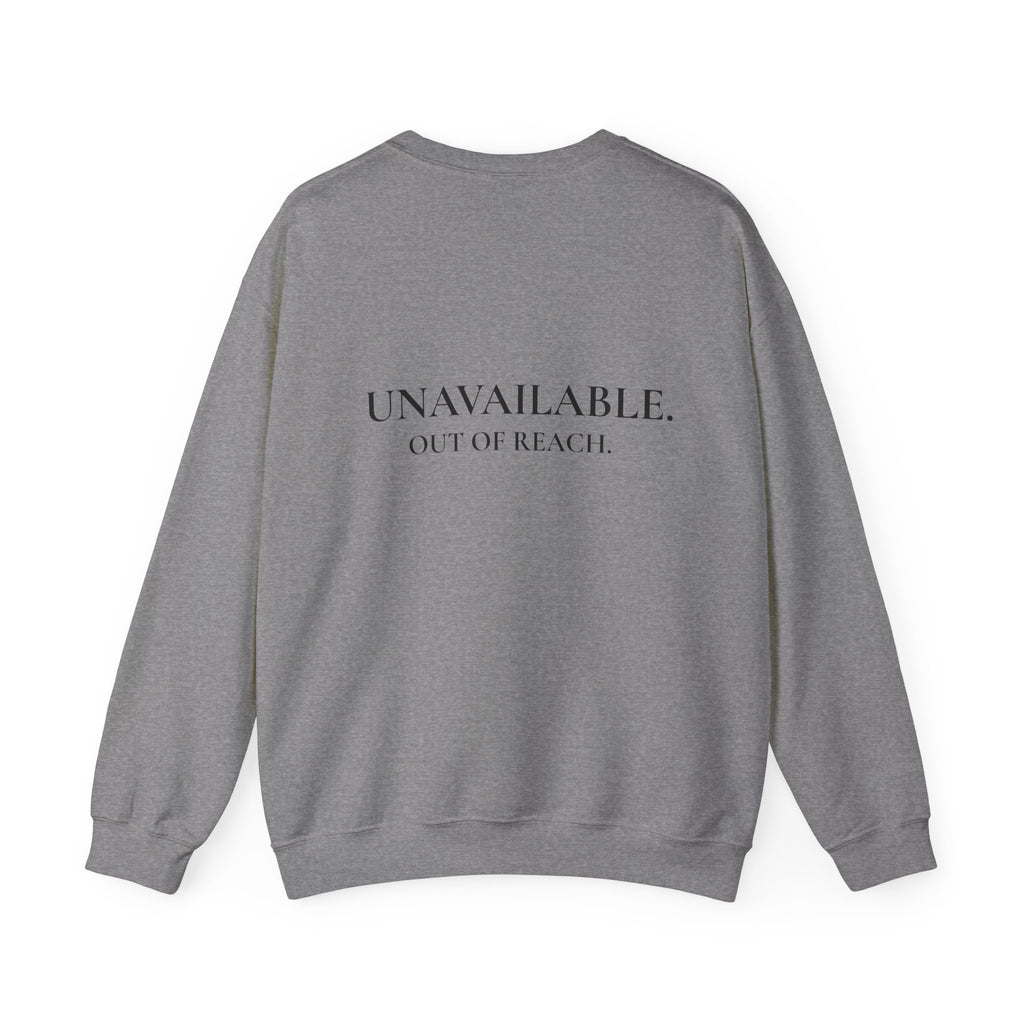Sweat-shirt col rond pour homme « Indisponible. Hors de portée. »