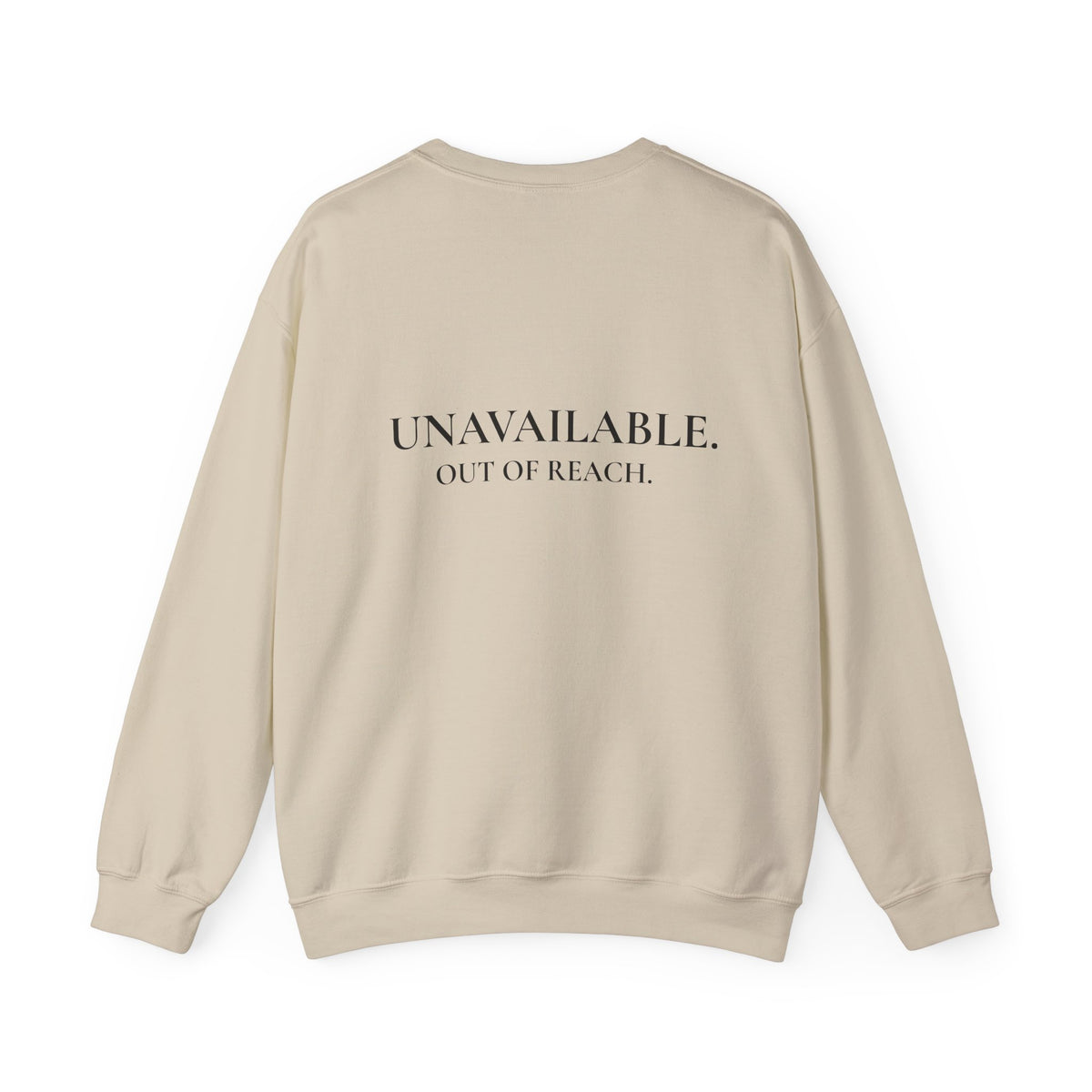 Sweat-shirt col rond pour homme « Indisponible. Hors de portée. »