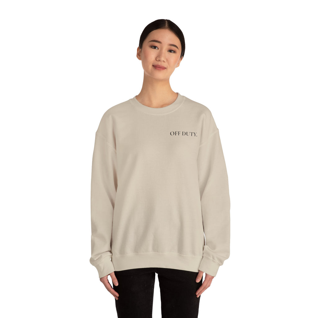 Sweat-shirt à col rond pour femme « Indisponible. Hors de portée. »