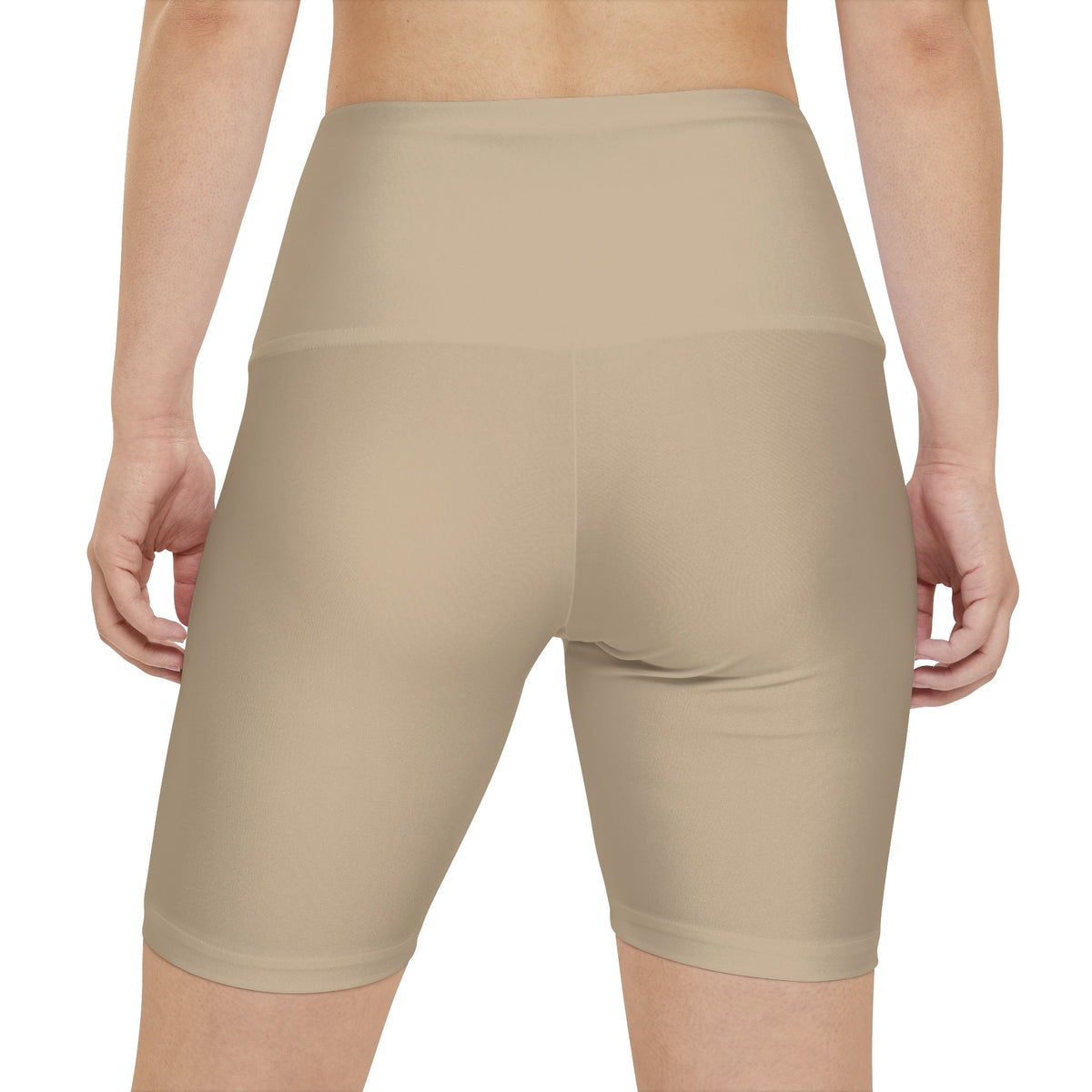O/D. High-Waist Women's Workout Shorts — Neutral Seamless Bike Shorts for Yoga & Gym