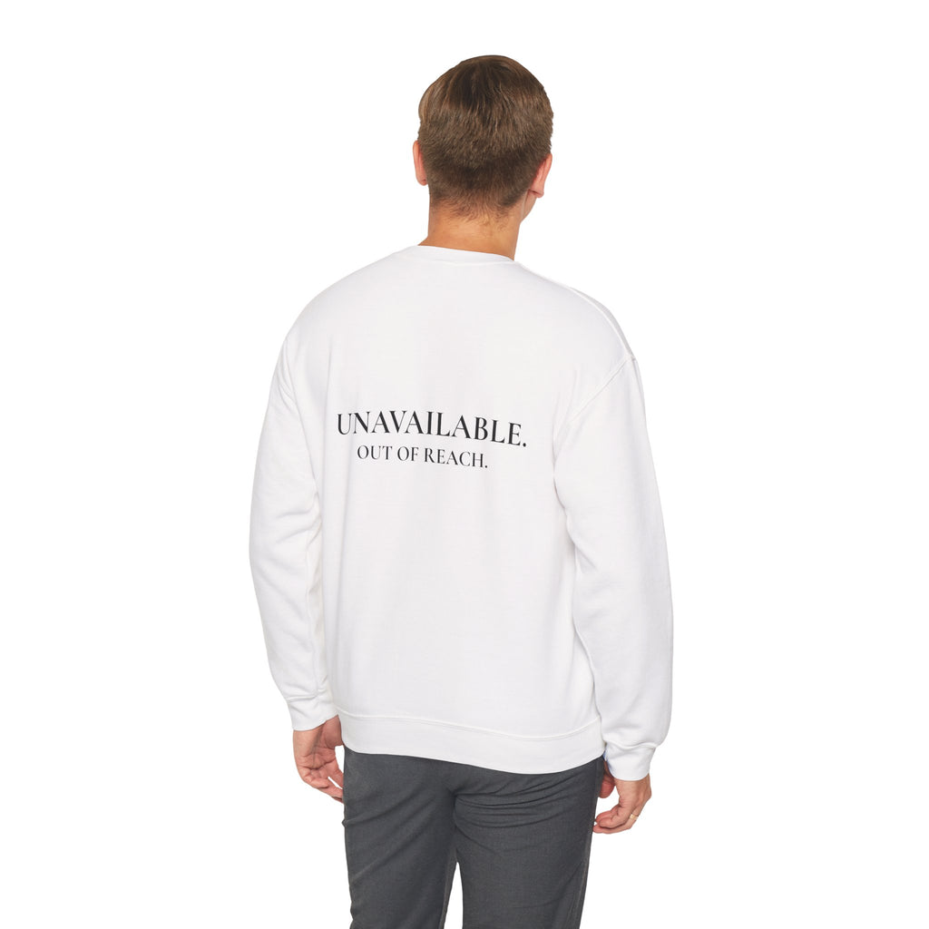 Sweat-shirt col rond pour homme « Indisponible. Hors de portée. »