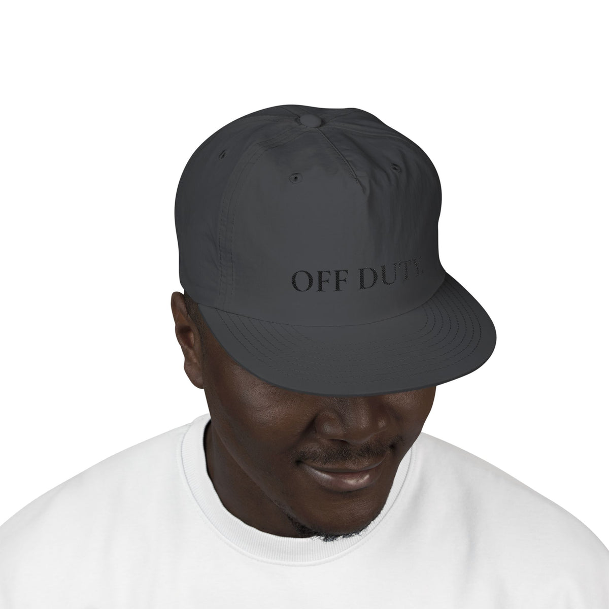 Off Duty Surf Cap im Relaxed-Stil, weiß, bestickte Dad-Hat für Strand & Urlaub