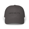 Dad Cap "OFF DUTY." Bestickte, lässige Baseballkappe