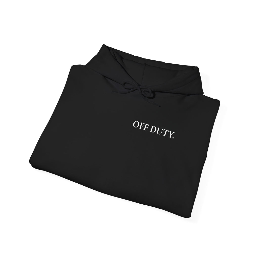Sweat à capuche femme « Off Duty » : « HORS SERVICE. NE PAS DÉRANGER. »