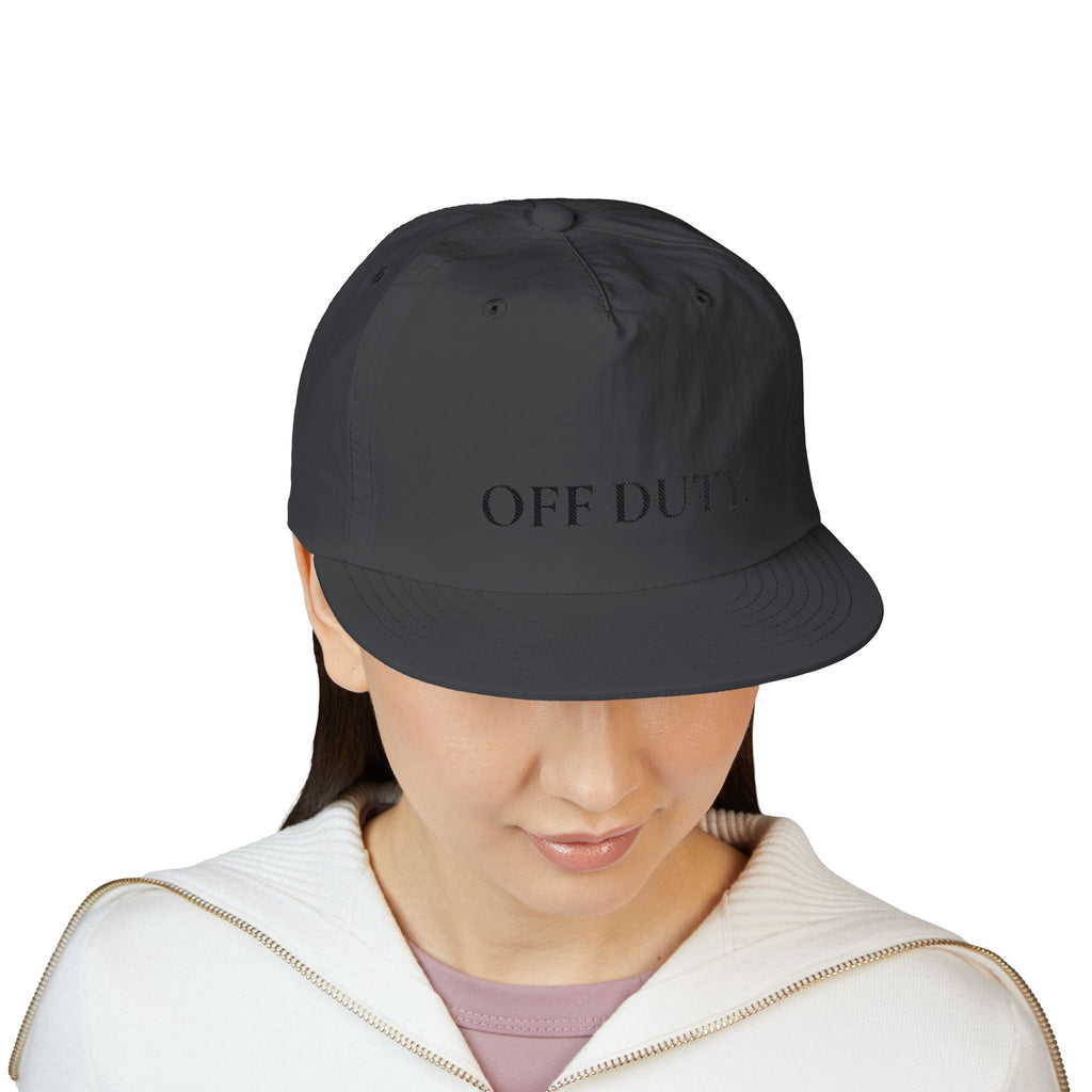 Off Duty Surf Cap im Relaxed-Stil, weiß, bestickte Dad-Hat für Strand & Urlaub