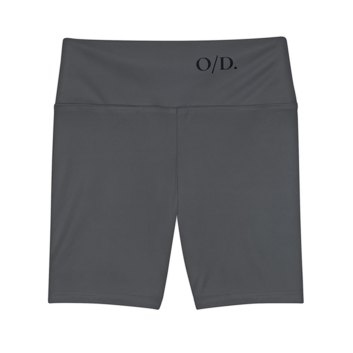 Women's Performance Workout Shorts — O/D. Logo Athletic Biker Shorts