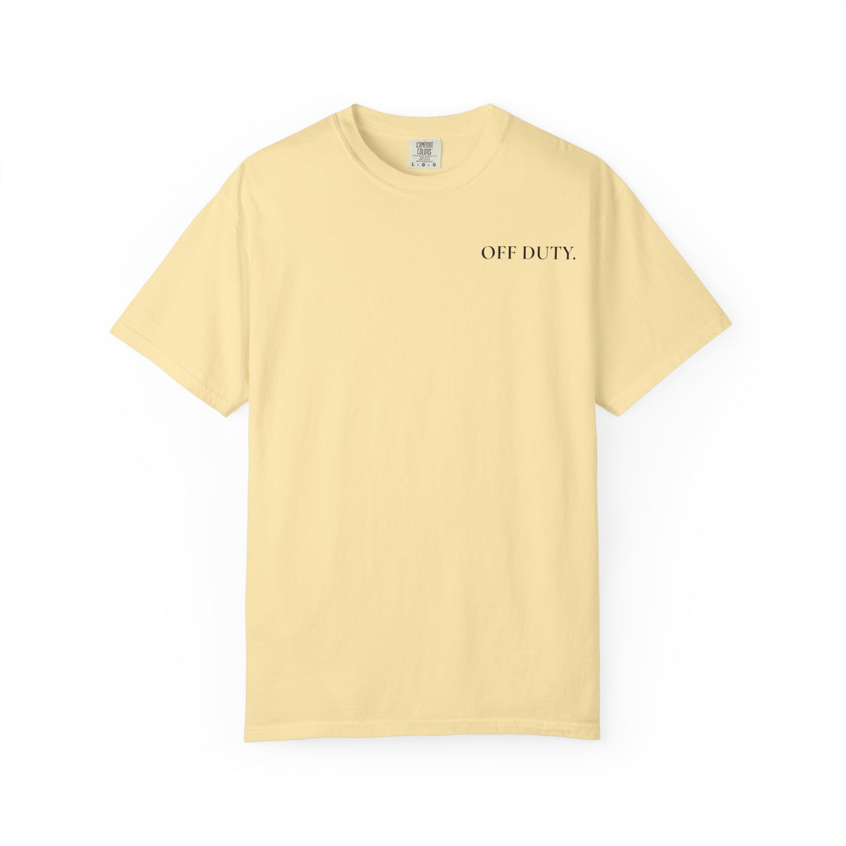 Women's Out of Office T-Shirt "OFF DUTY" Minimal Desk Escape Tee