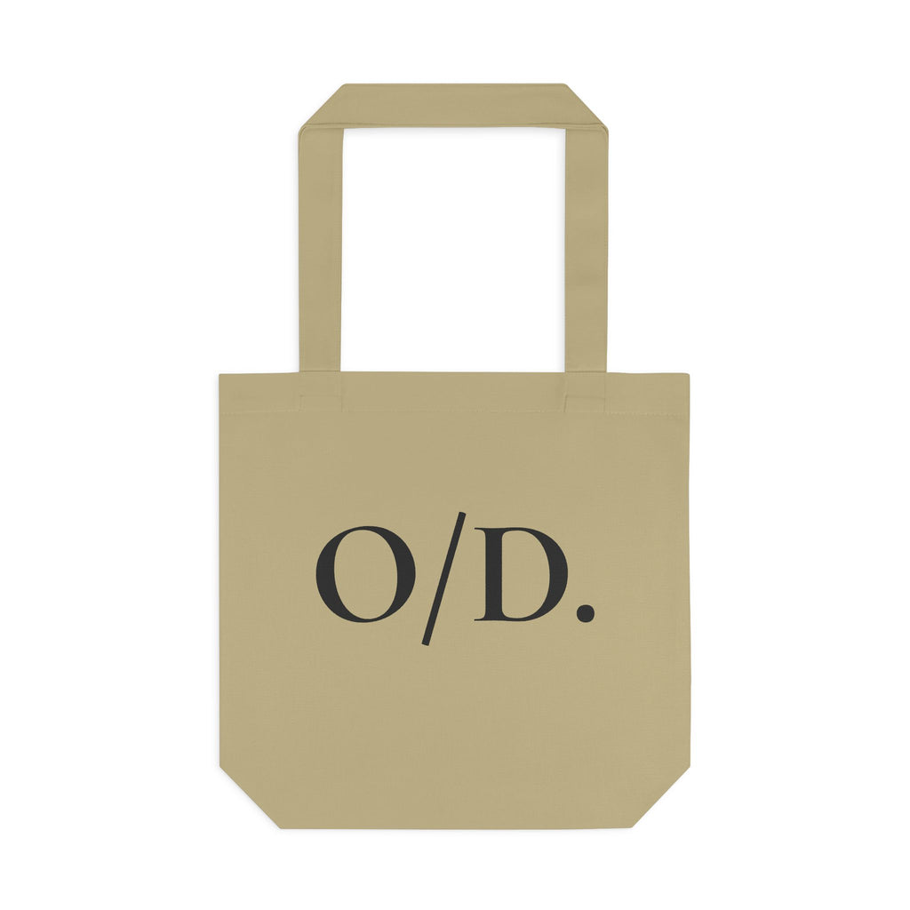 Bolsa de algodón negra "O/D."